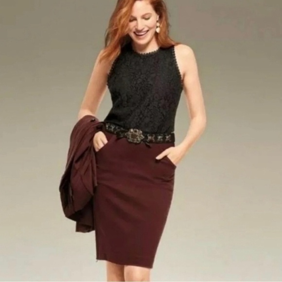 Cabi Black Lace Display Tank top blouse size: M - Picture 2 of 13